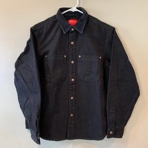 Supreme Script Canvas Snap Shirt